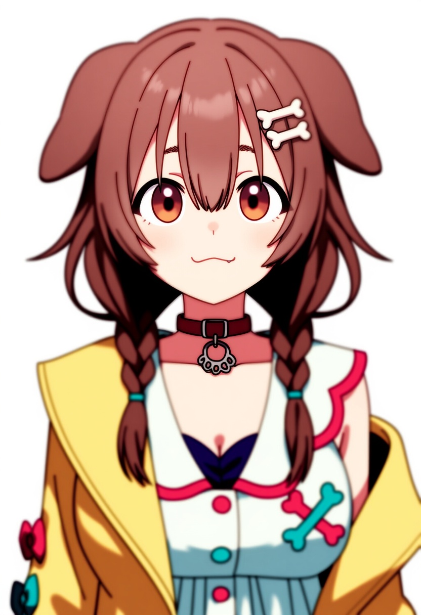 An image depicting inugami korone (1st costume)