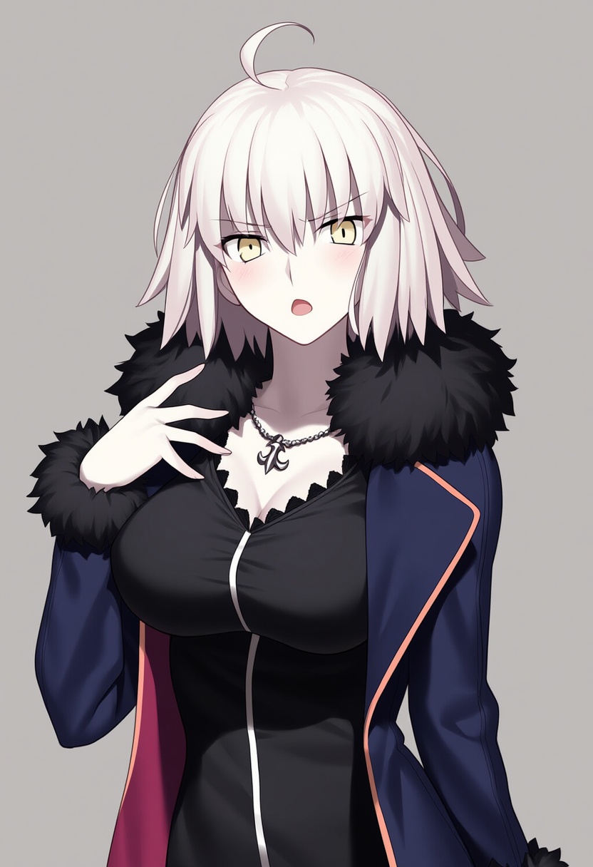 An image depicting jeanne d'arc alter (fate)