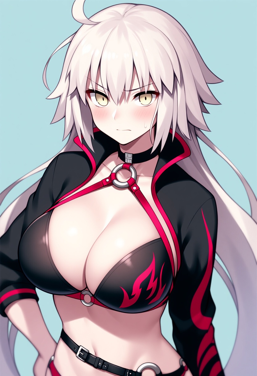 An image depicting jeanne d'arc alter (swimsuit berserker) (fate)