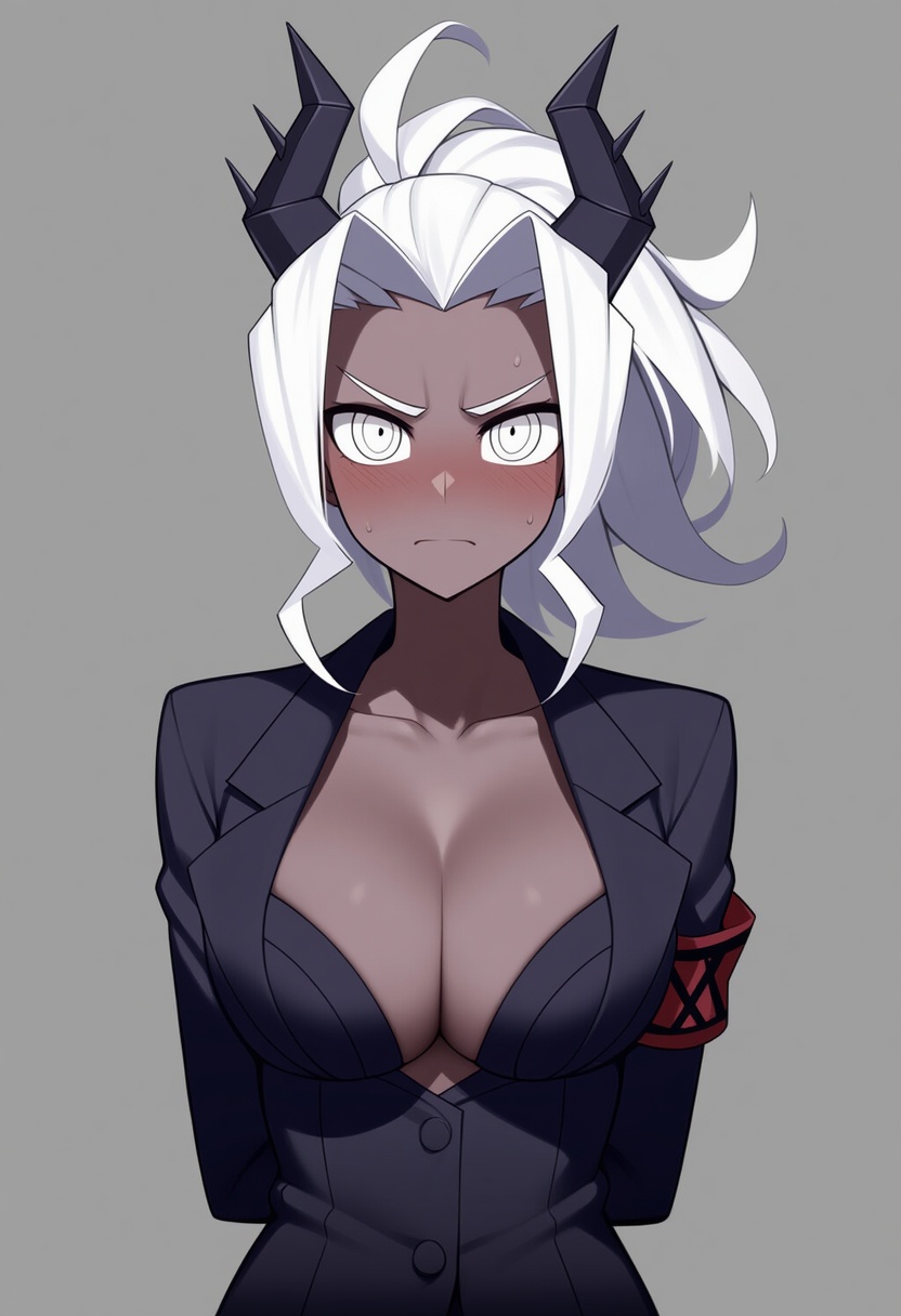 An image depicting judgement (helltaker)