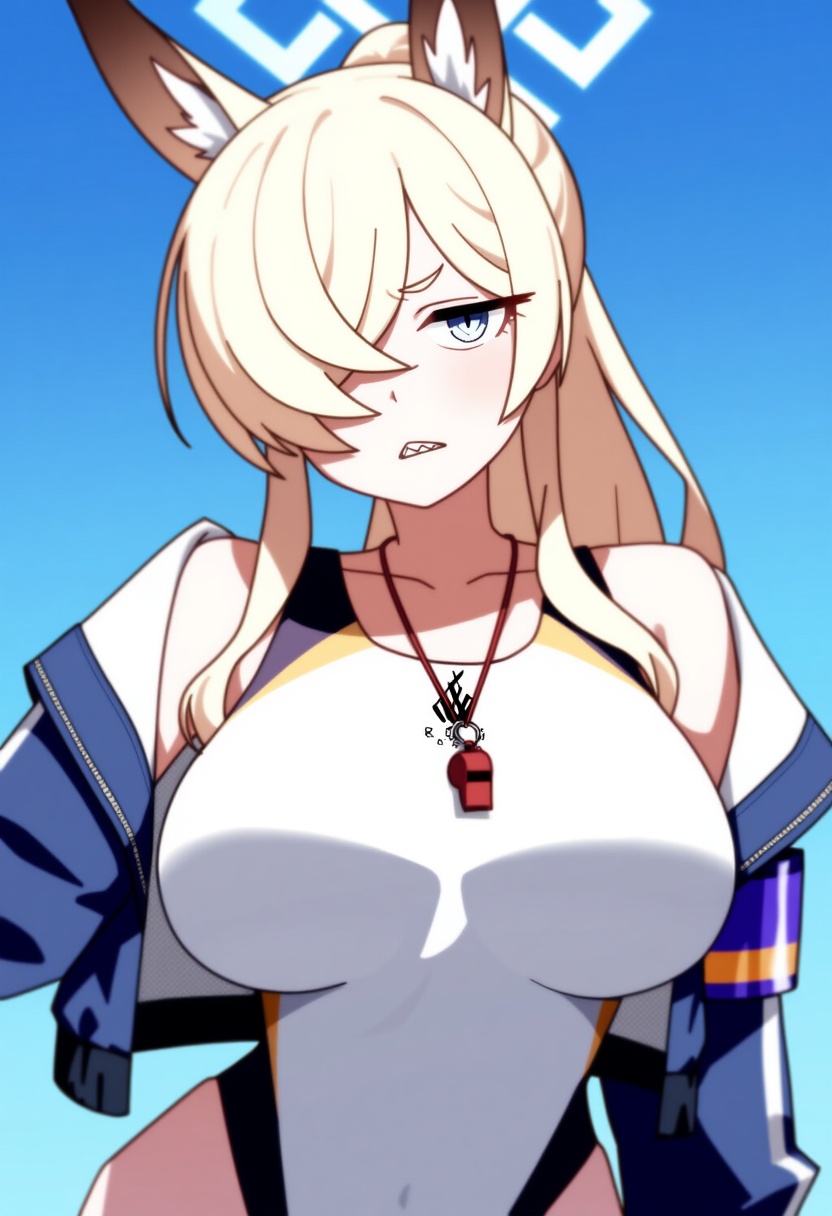 An image depicting kanna (swimsuit) (blue archive)
