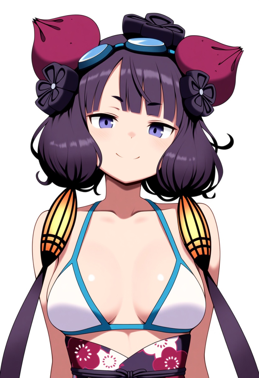 An image depicting katsushika hokusai (swimsuit saber) (fate)