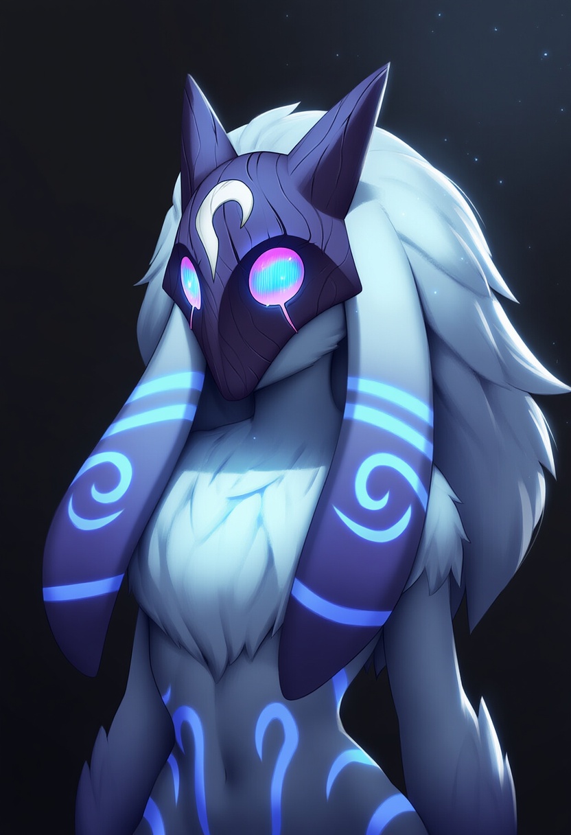 An image depicting kindred (league of legends)
