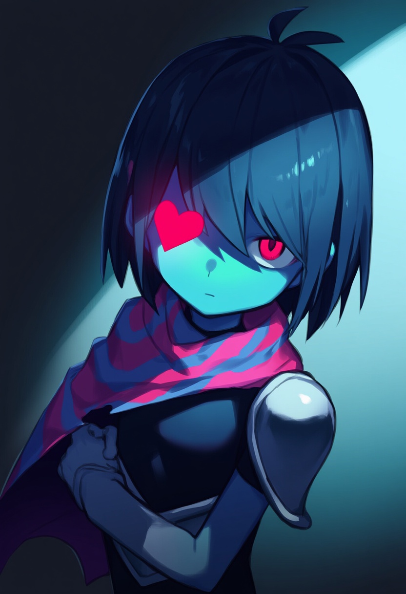 An image depicting kris (deltarune)