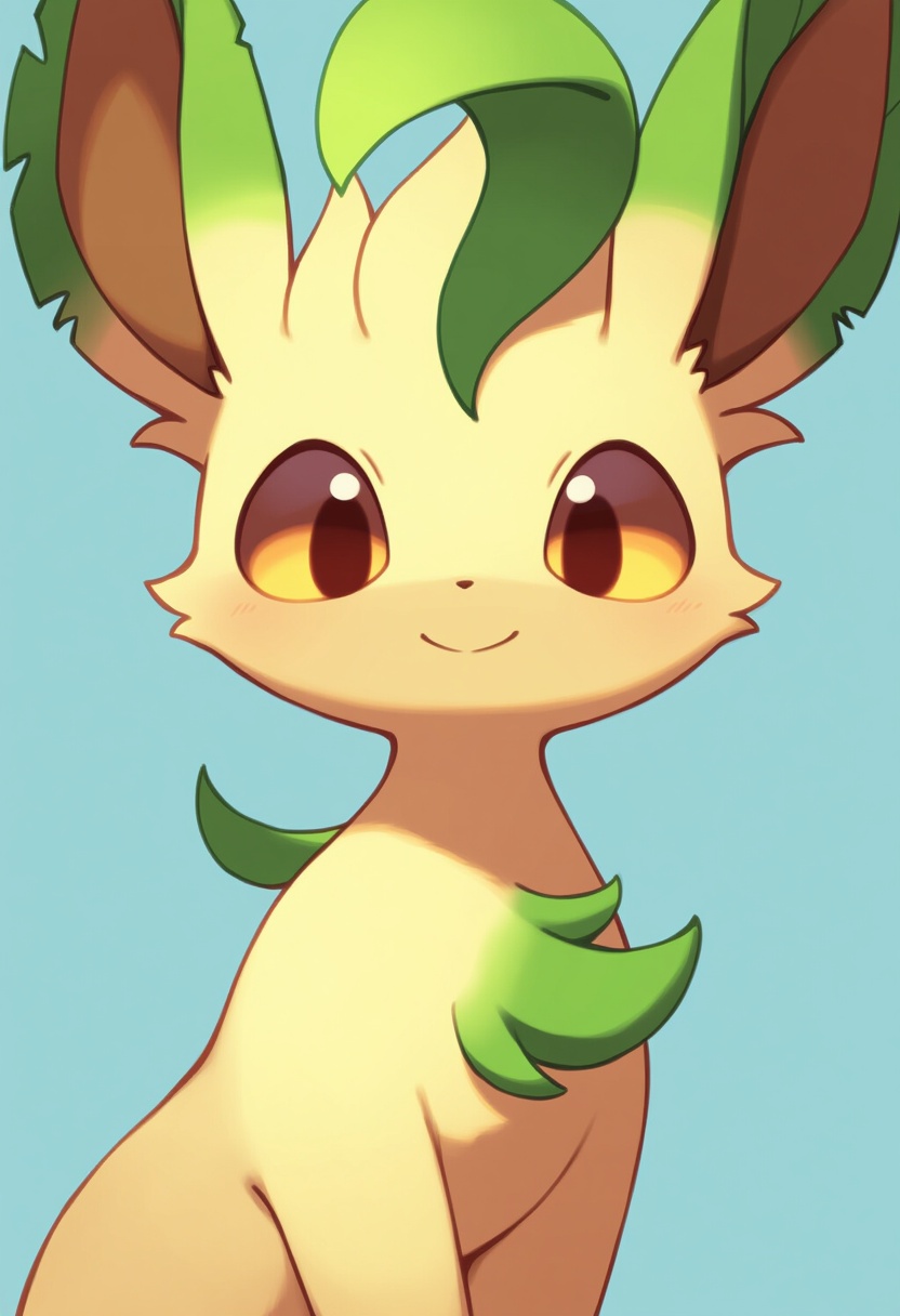 An image depicting leafeon