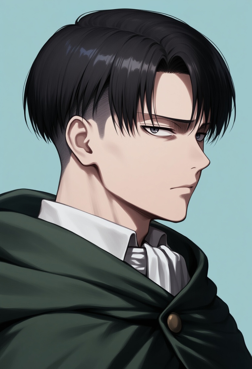 An image depicting levi (shingeki no kyojin)
