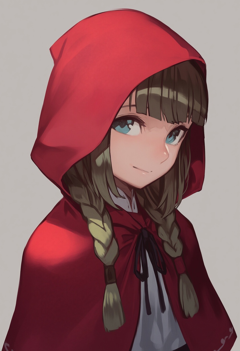 An image depicting little red riding hood (grimm)