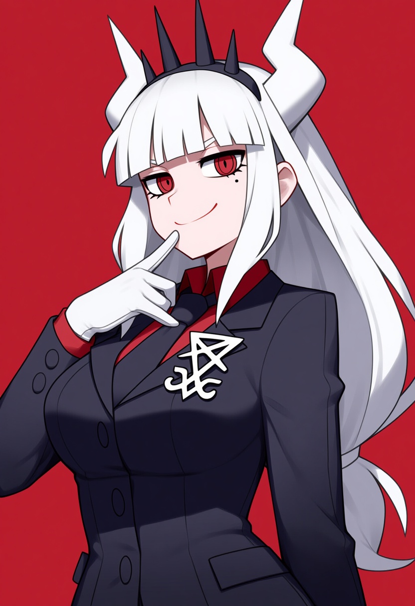 An image depicting lucifer (helltaker)