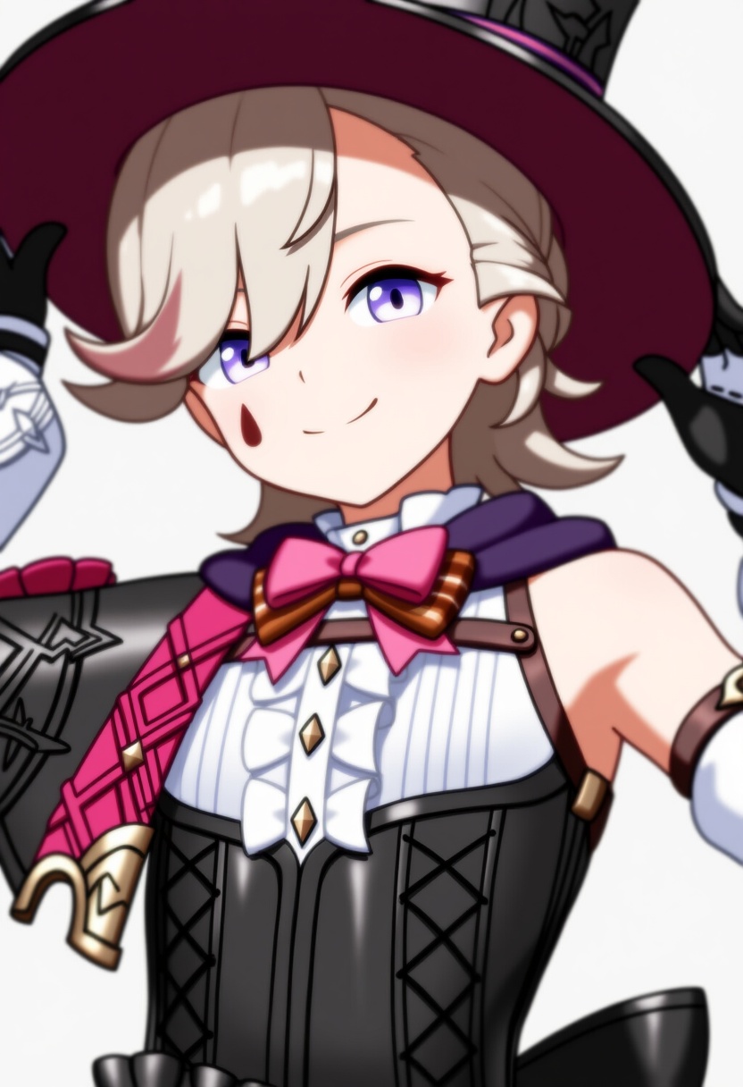 An image depicting lyney (genshin impact)