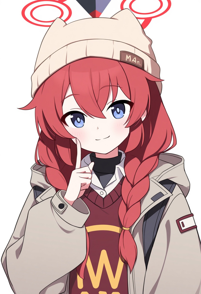 An image depicting maki (camp) (blue archive)