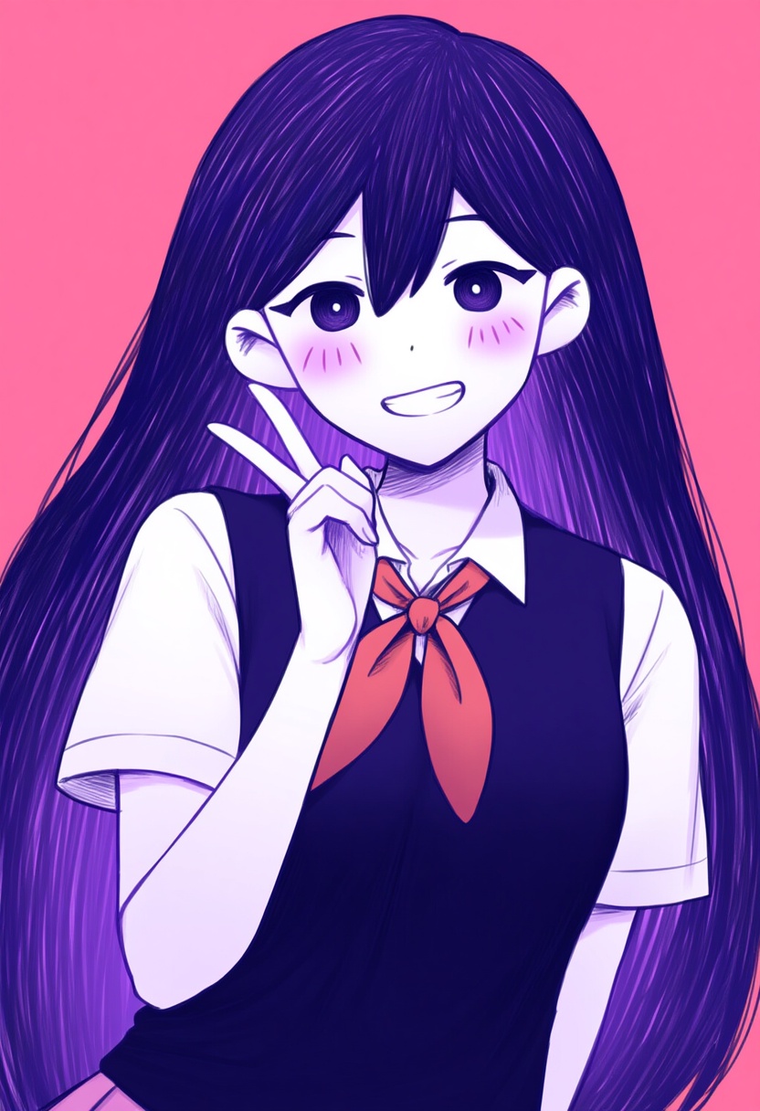 An image depicting mari (headspace) (omori)