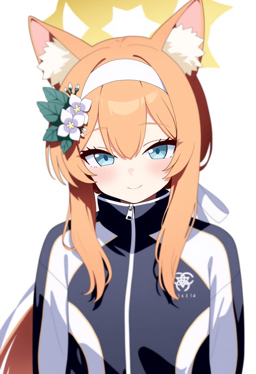 An image depicting mari (track) (blue archive)