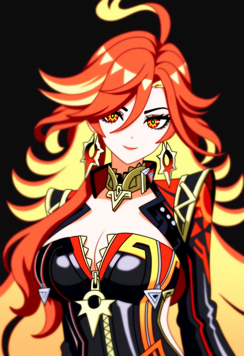 An image depicting mavuika (genshin impact)