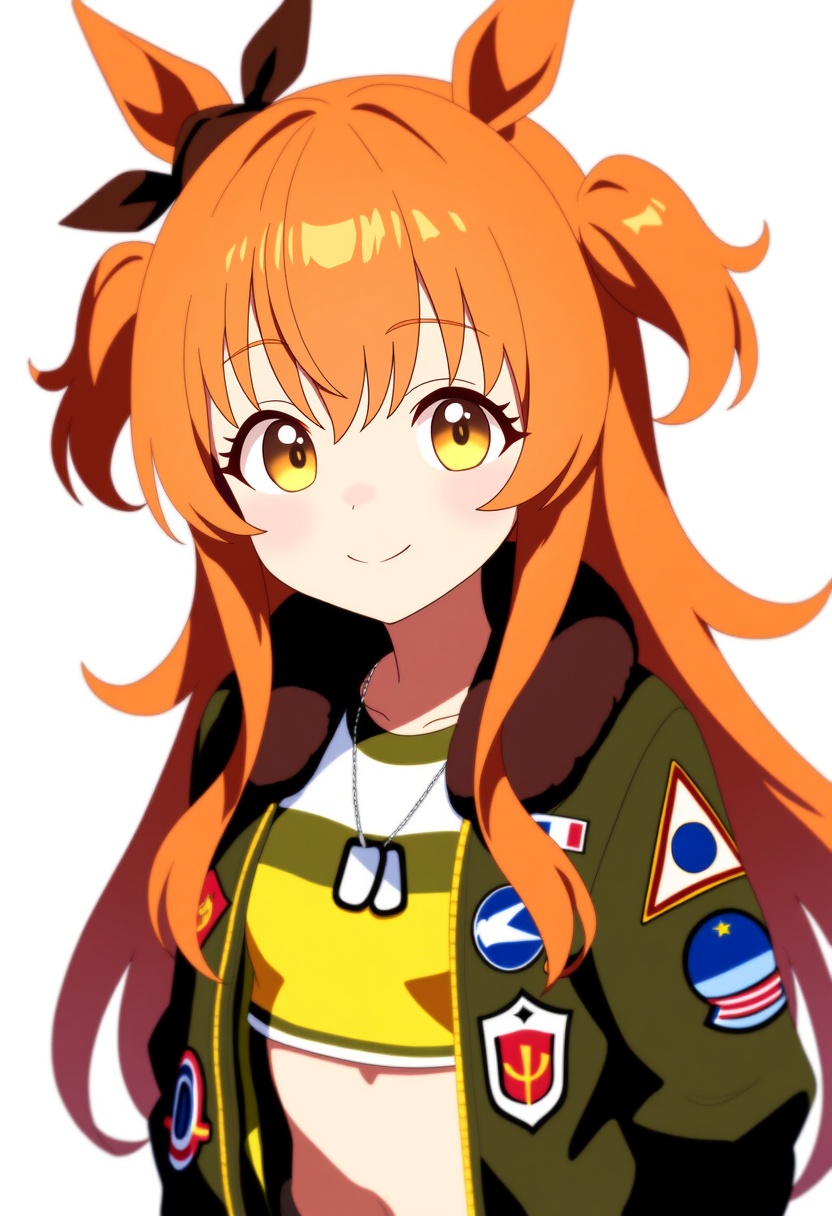 An image depicting mayano top gun (umamusume)