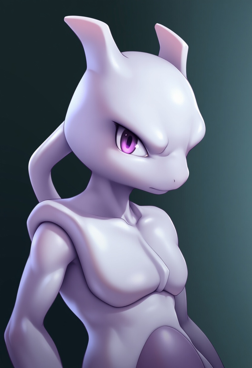An image depicting mewtwo