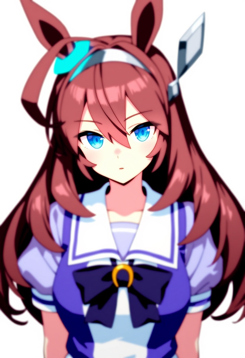 An image depicting mihono bourbon (umamusume)