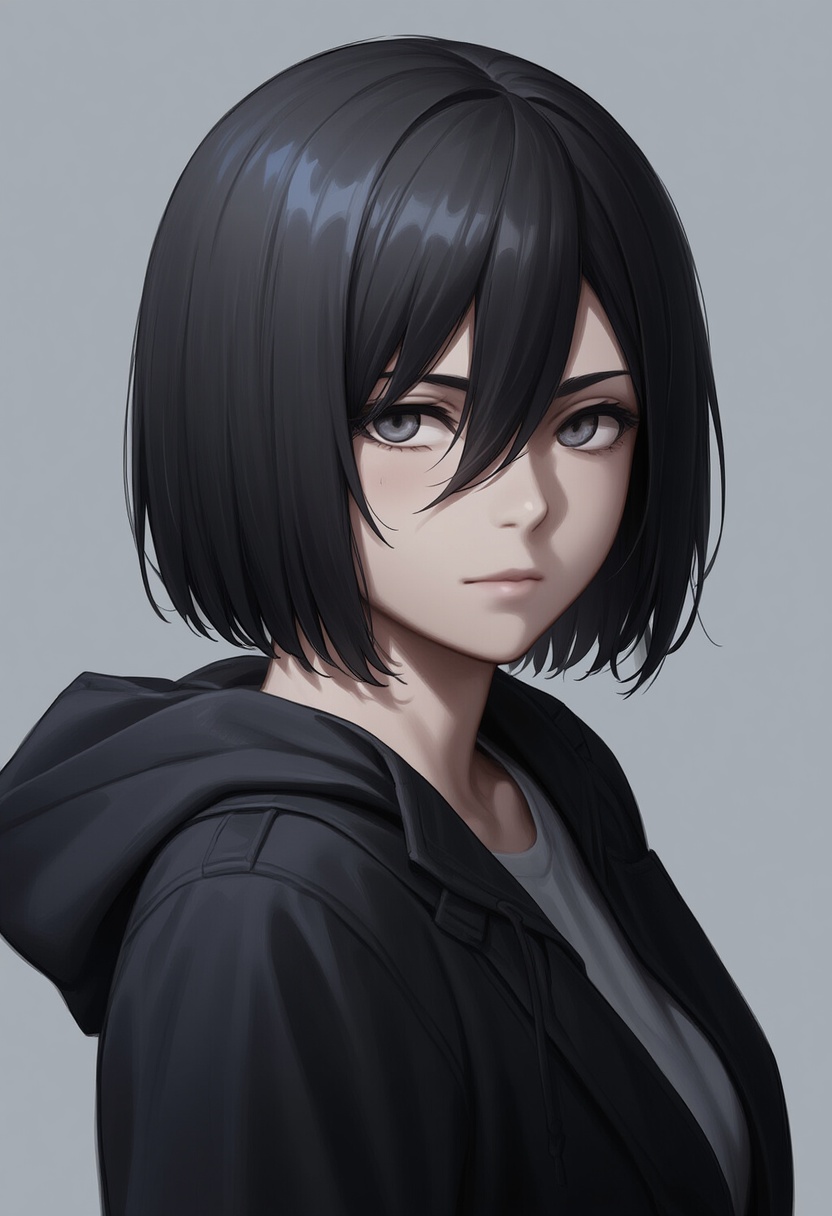 An image depicting mikasa ackerman
