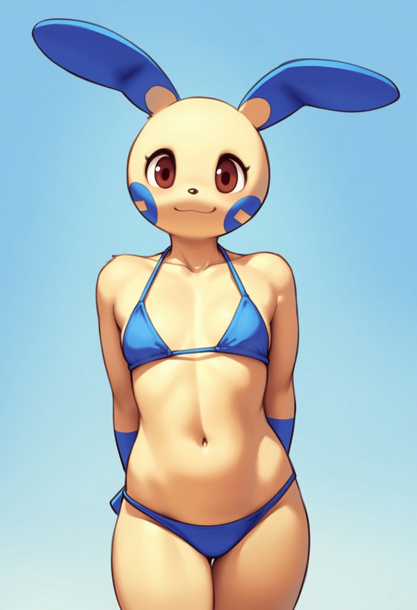 An image depicting minun
