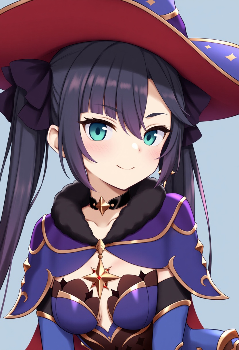 An image depicting mona (genshin impact)