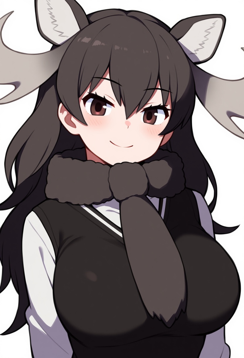 An image depicting moose (kemono friends)