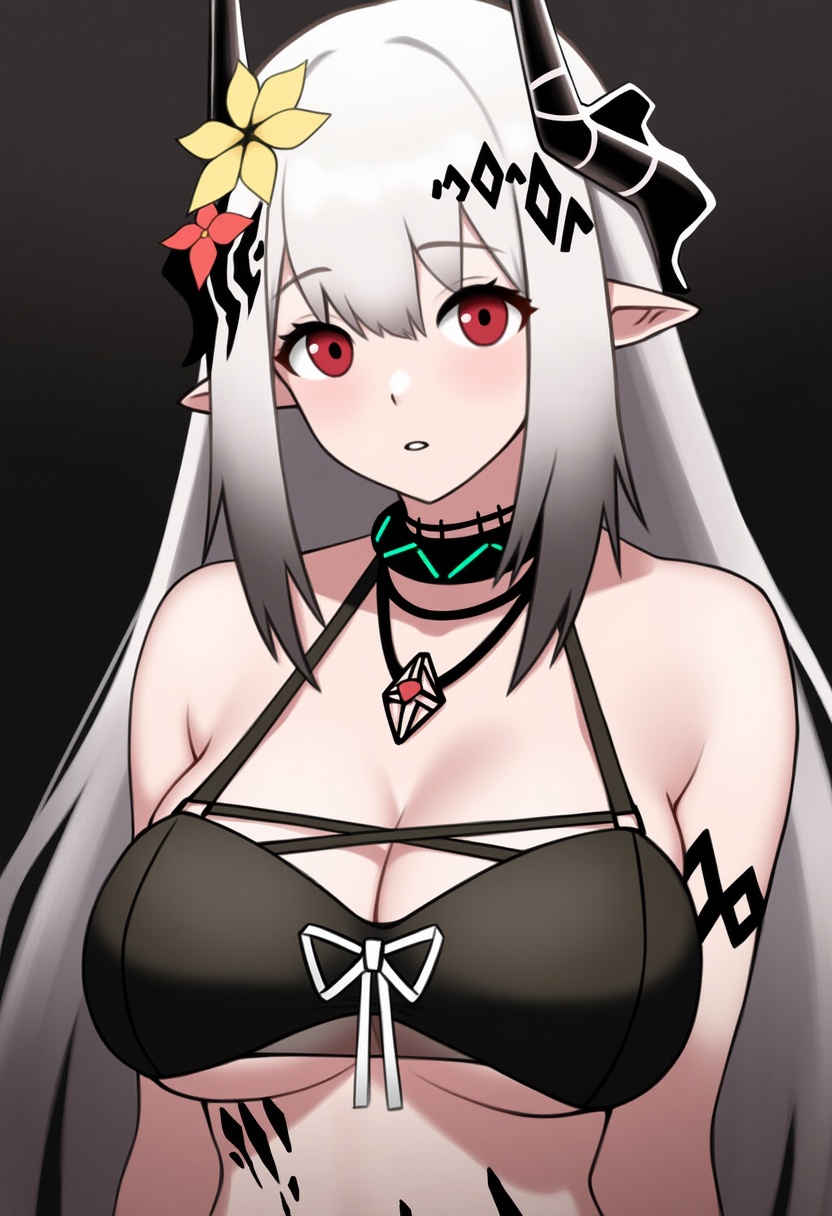 An image depicting mudrock (silent night) (arknights)