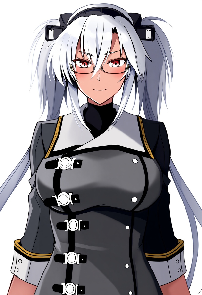 An image depicting musashi kai ni (kancolle)