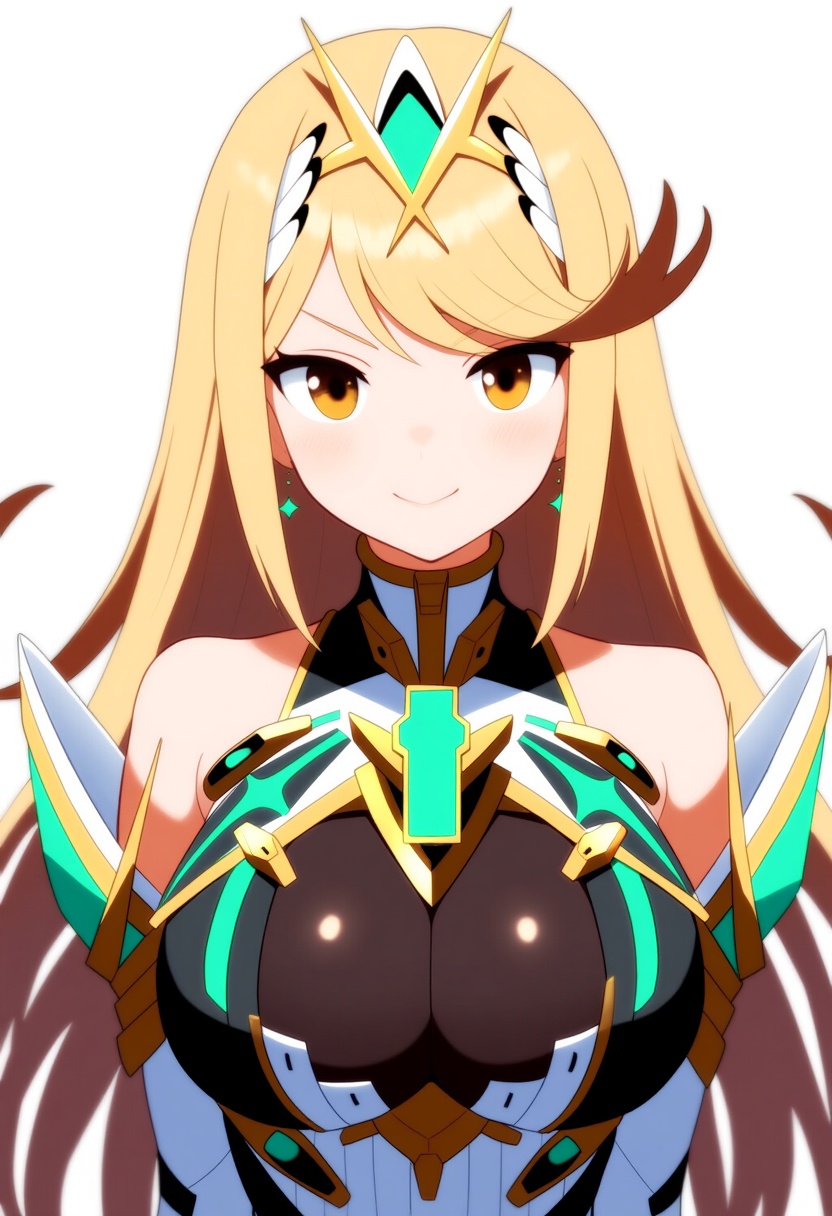 An image depicting mythra (massive melee) (xenoblade)