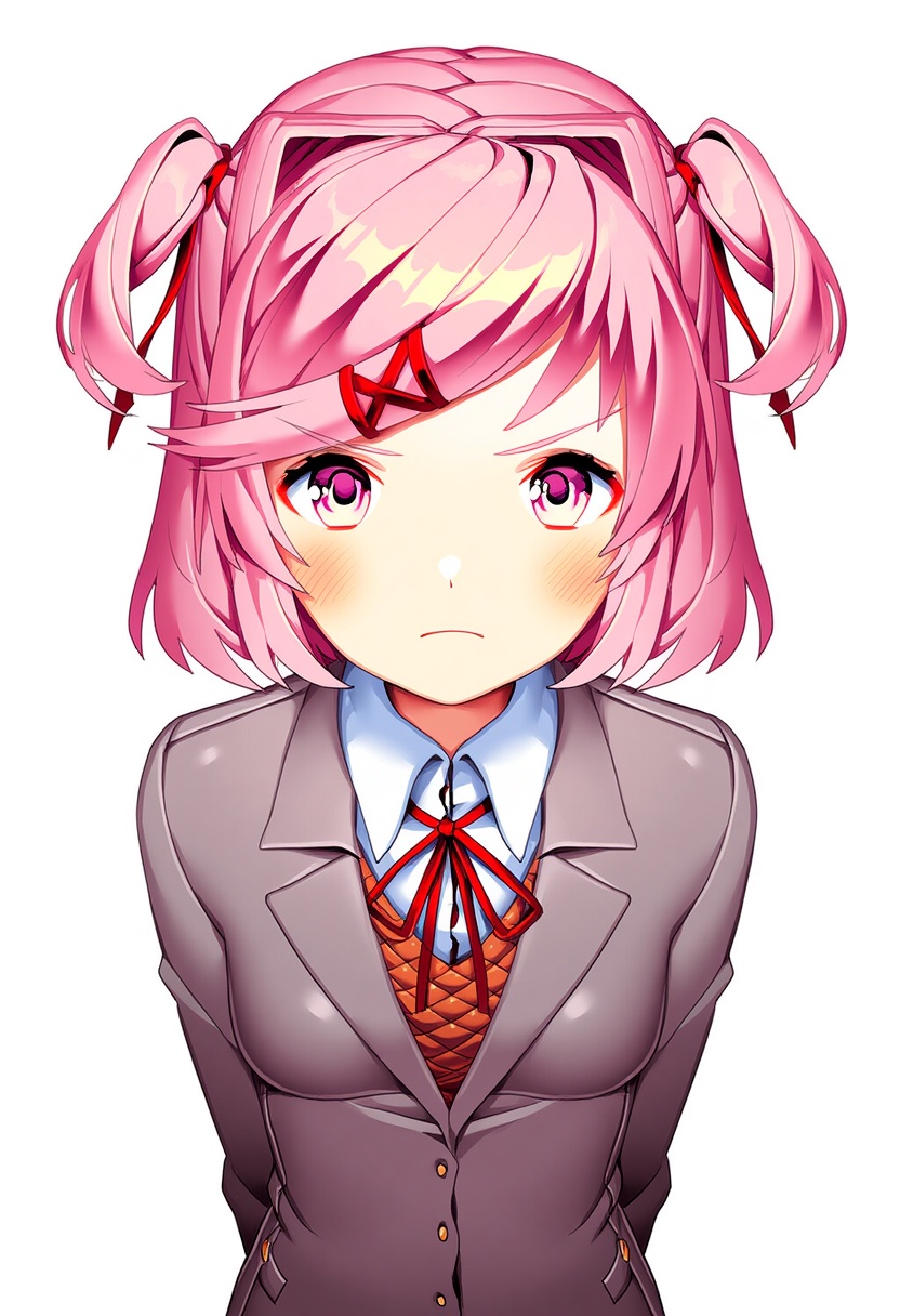 An image depicting natsuki (doki doki literature club)