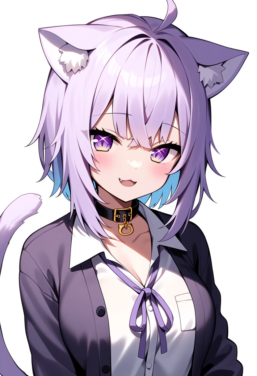 An image depicting nekomata okayu (oversized shirt)