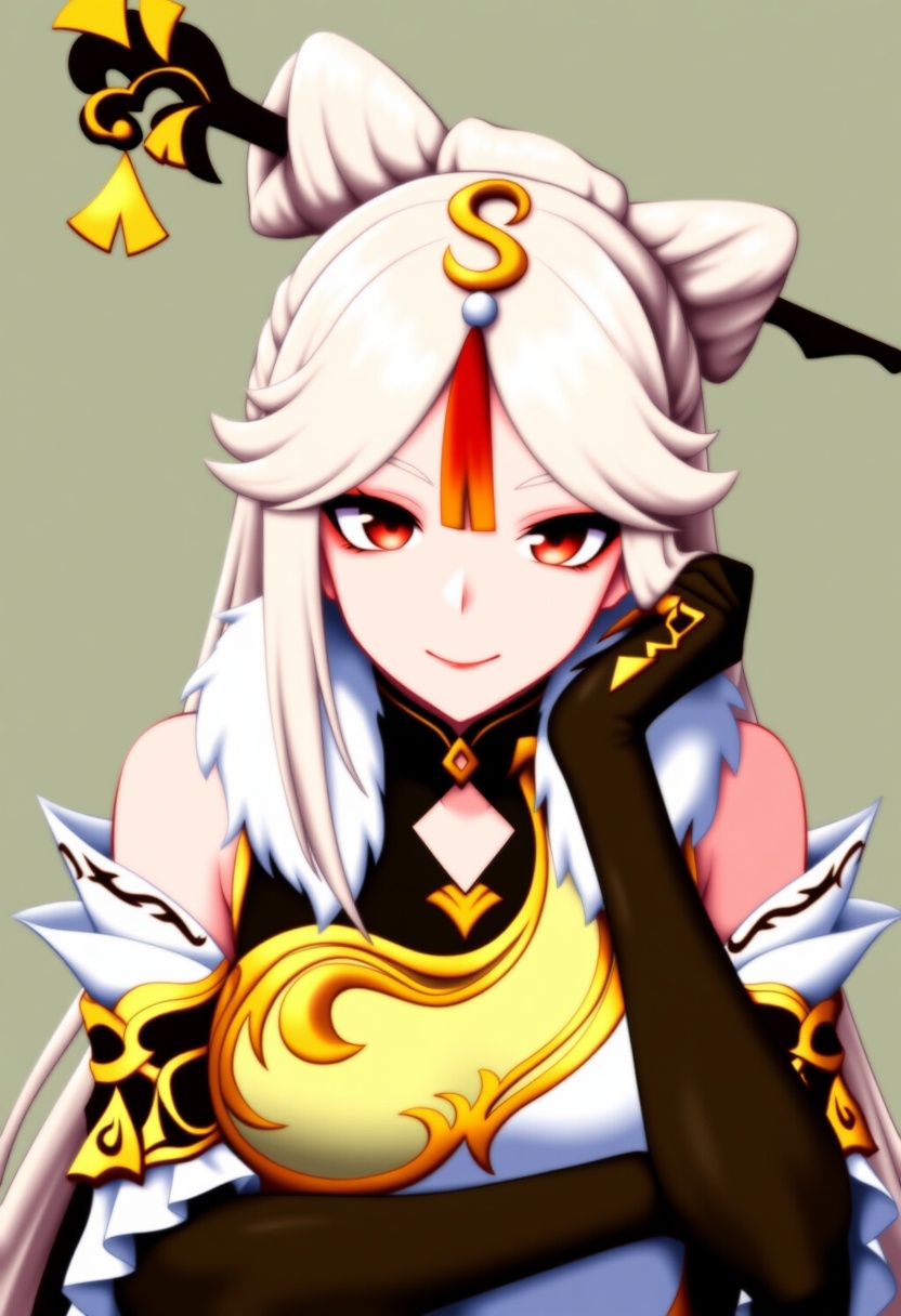 An image depicting ningguang (genshin impact)