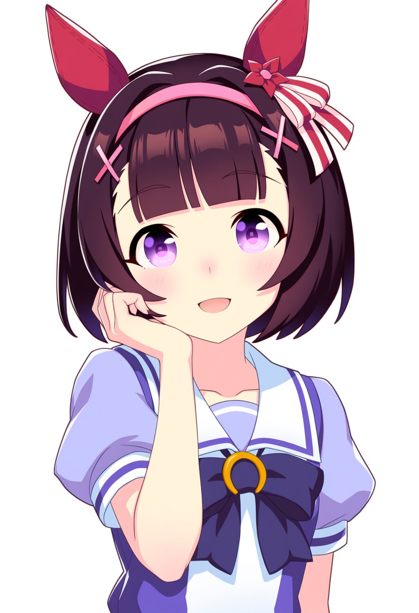 An image depicting nishino flower (umamusume)