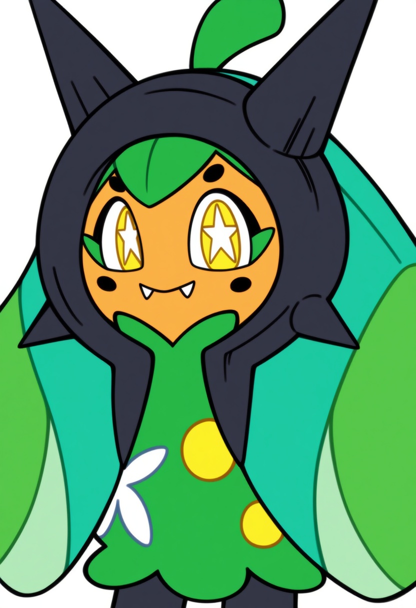 An image depicting ogerpon (teal mask)