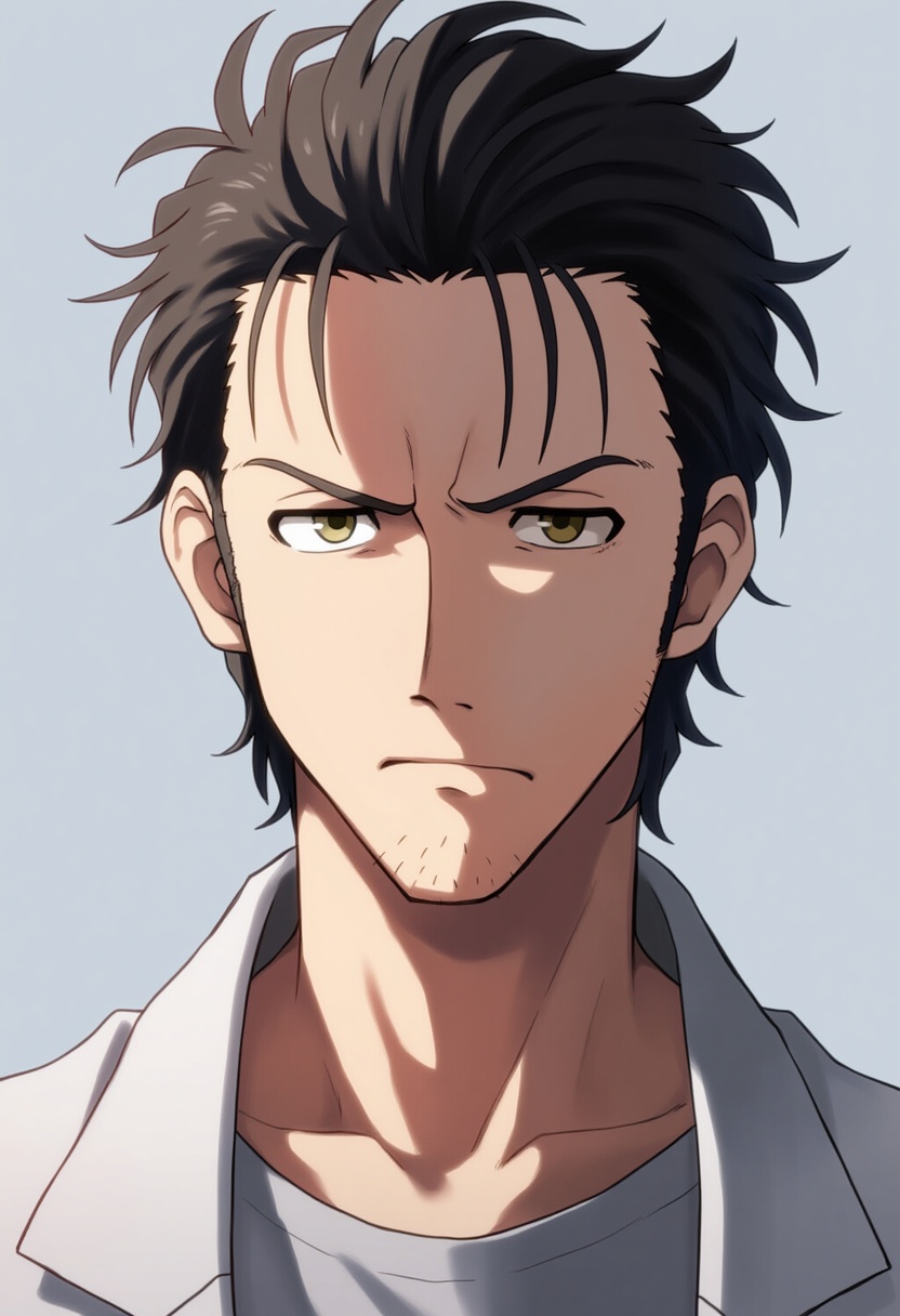 An image depicting okabe rintarou