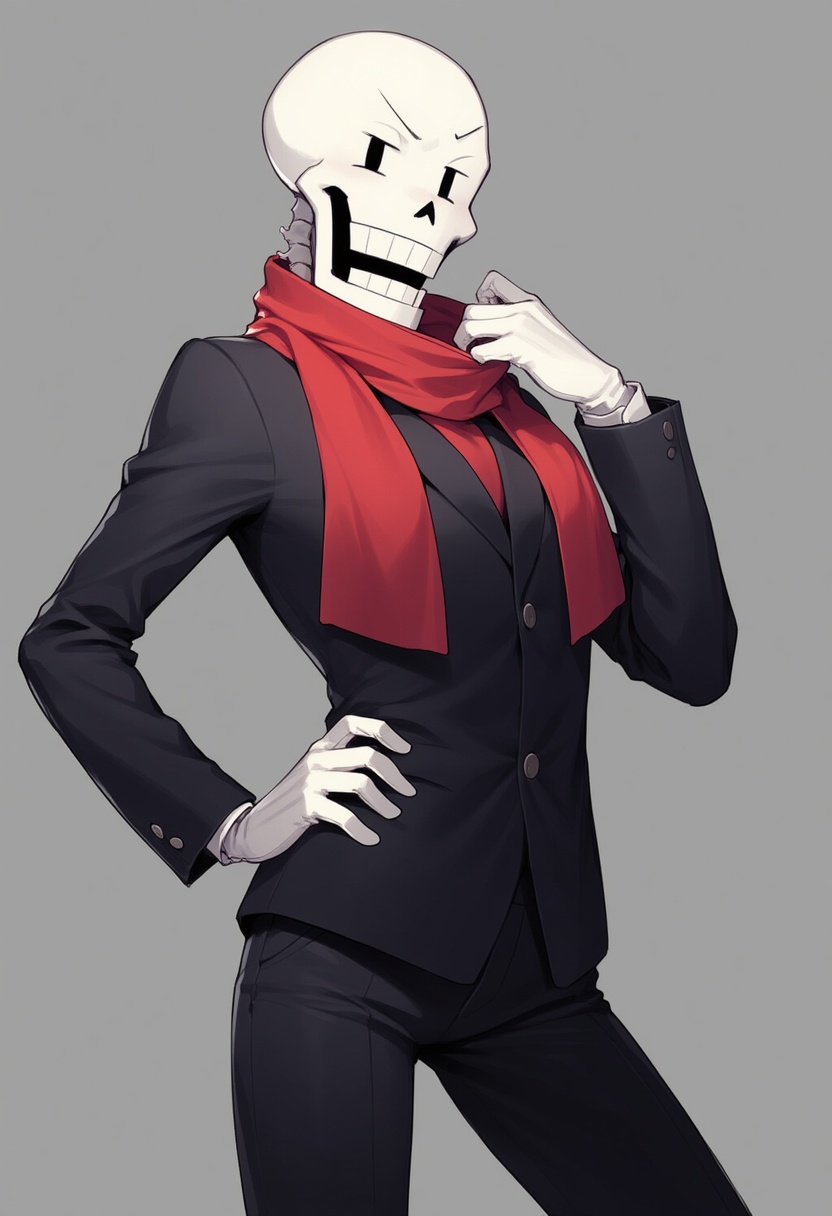 An image depicting papyrus (undertale)