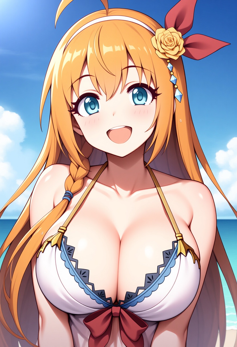 An image depicting pecorine (summer) (princess connect!)