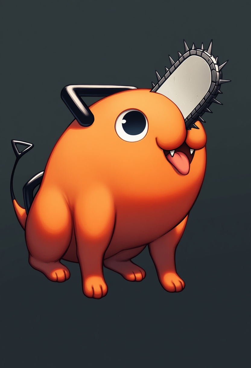 An image depicting pochita (chainsaw man)
