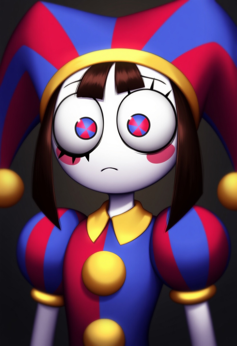 An image depicting pomni (the amazing digital circus)