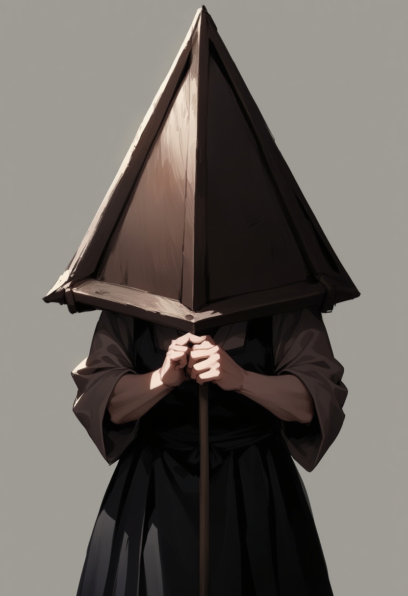 An image depicting pyramid head