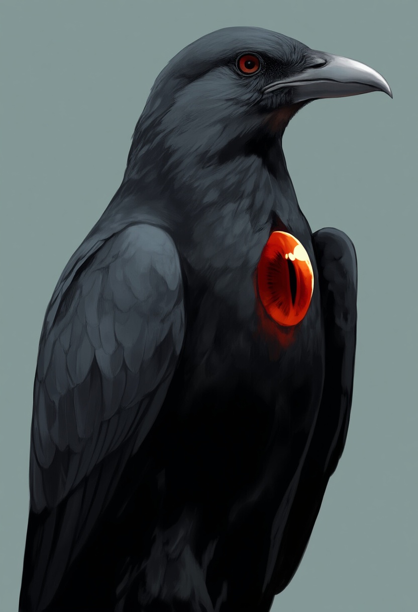 An image depicting reiuji utsuho (bird)