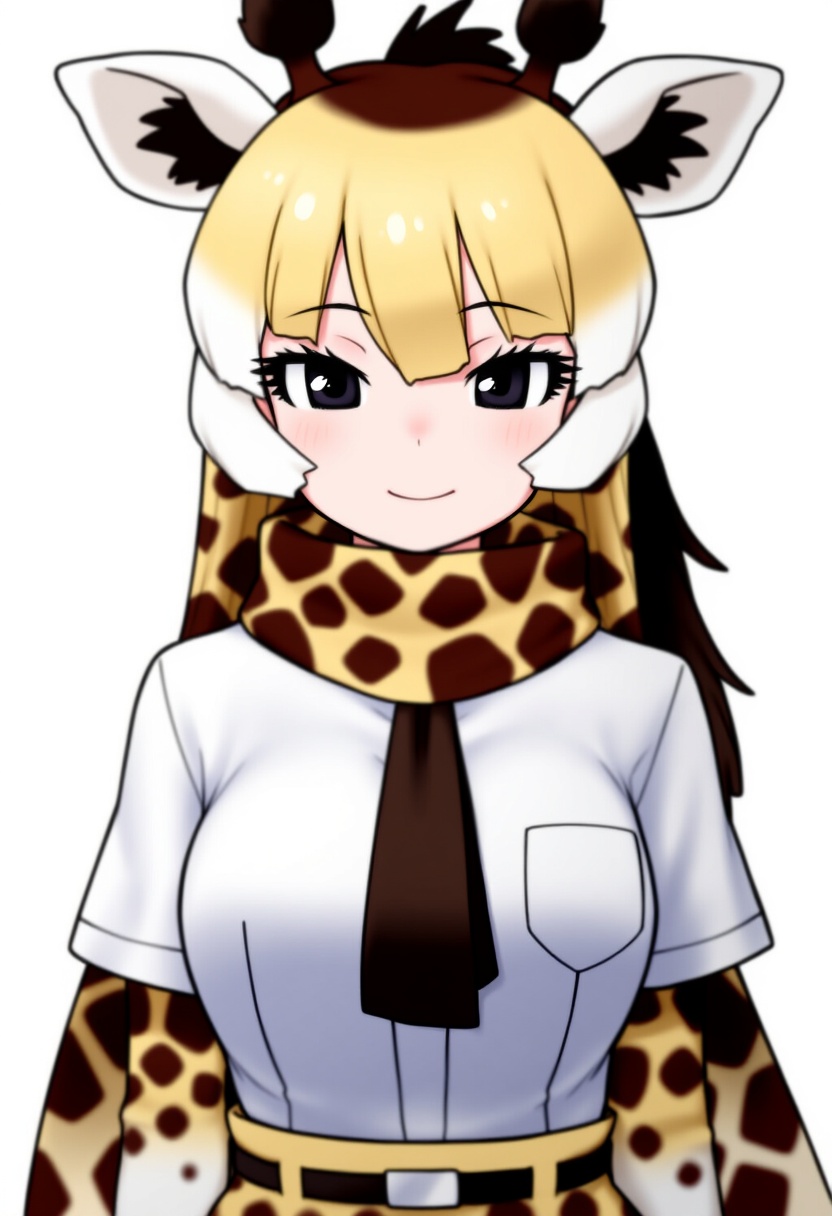 An image depicting reticulated giraffe (kemono friends)