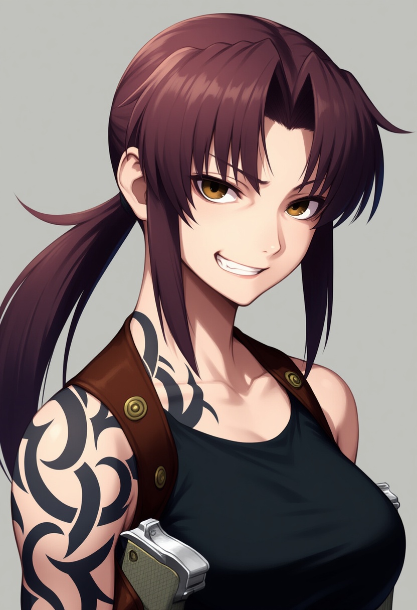 An image depicting revy (black lagoon)