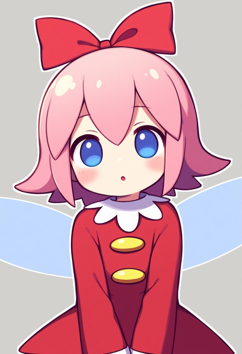 An image depicting ribbon (kirby)