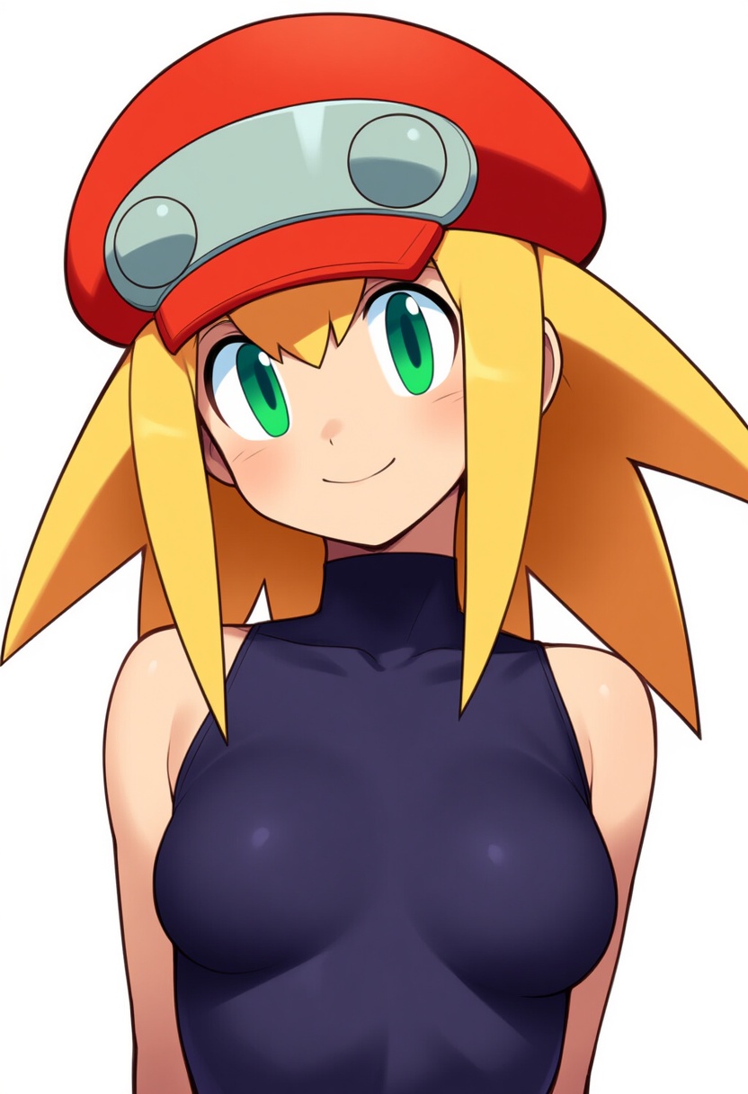 An image depicting roll caskett (mega man)