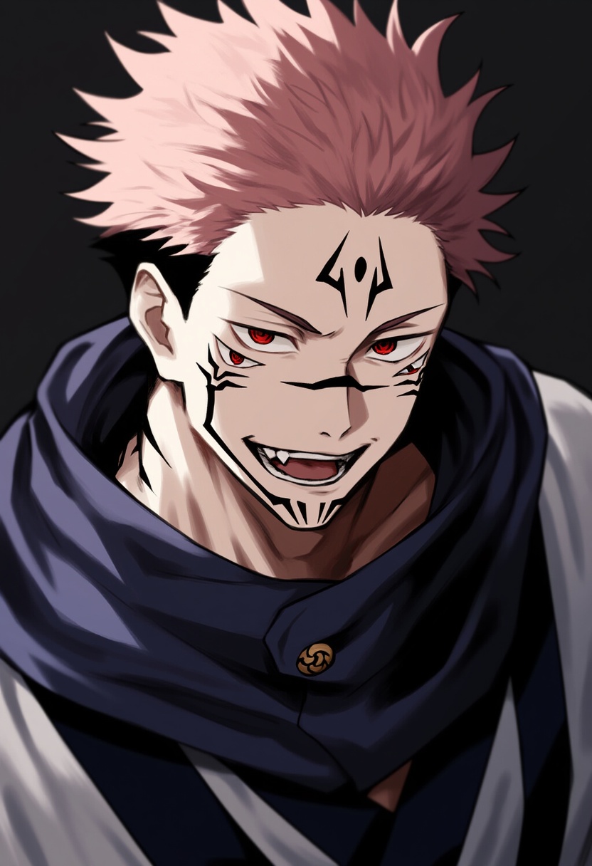 An image depicting ryoumen sukuna (jujutsu kaisen)