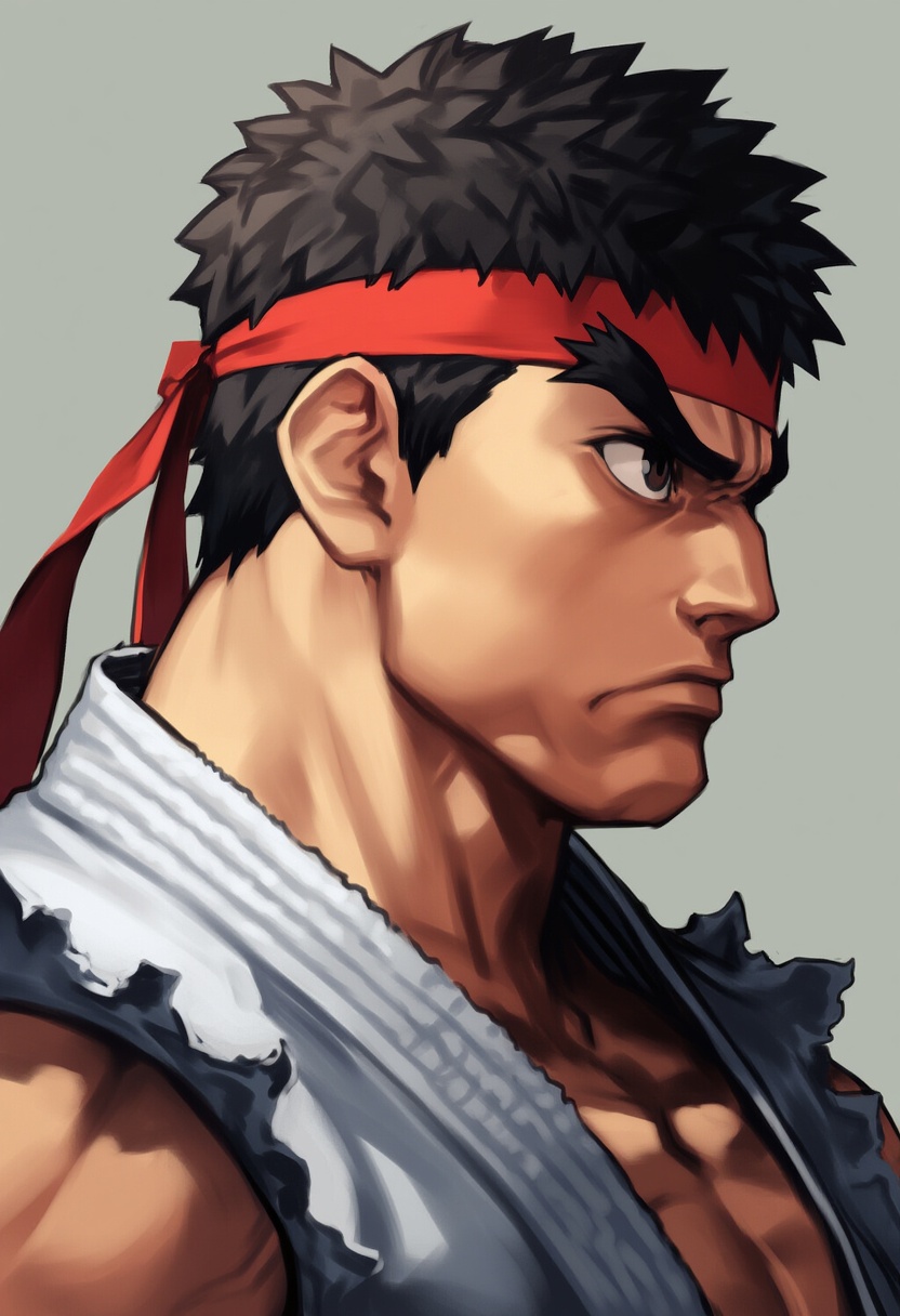 An image depicting ryu (street fighter)