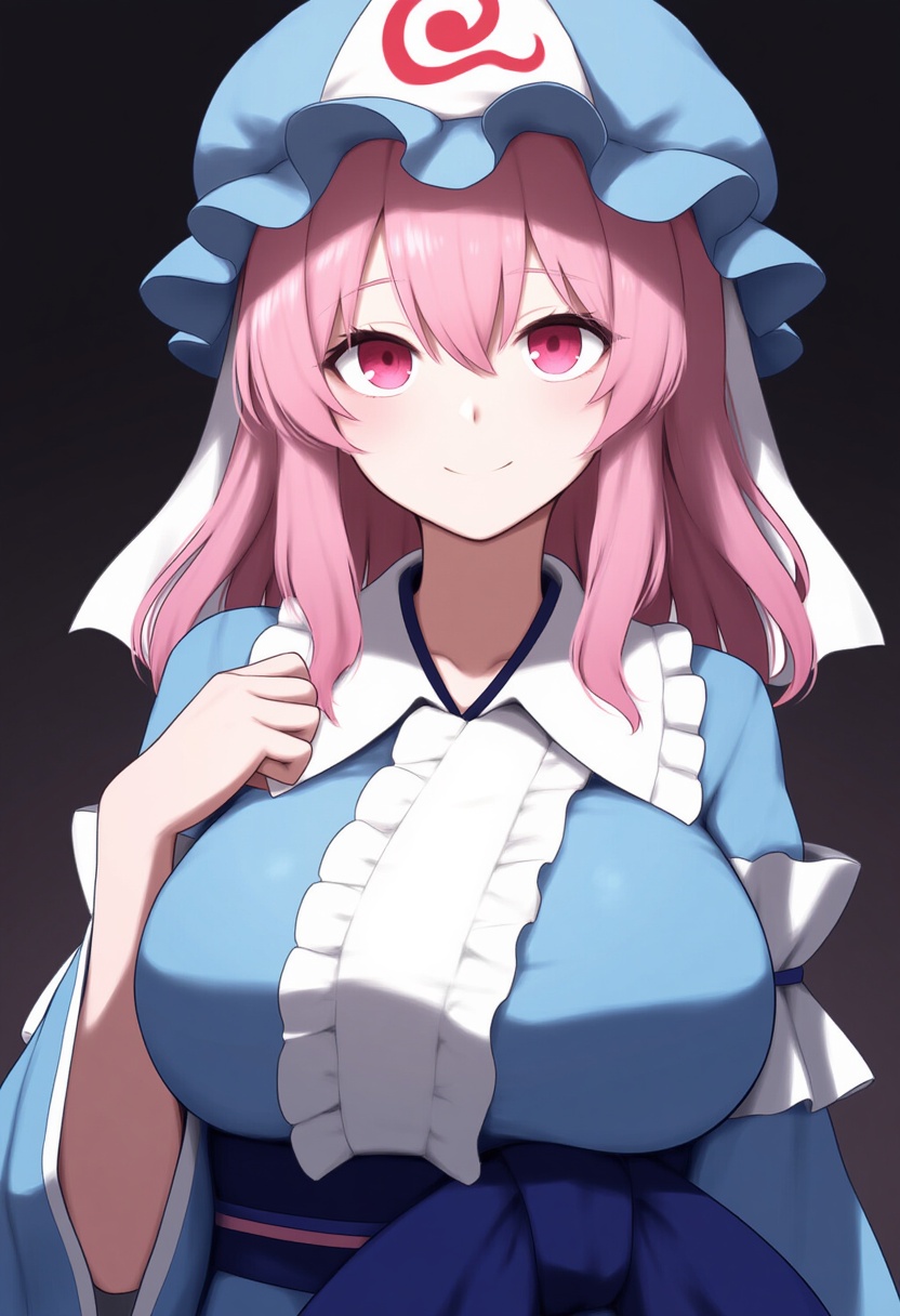 An image depicting saigyouji yuyuko (living)
