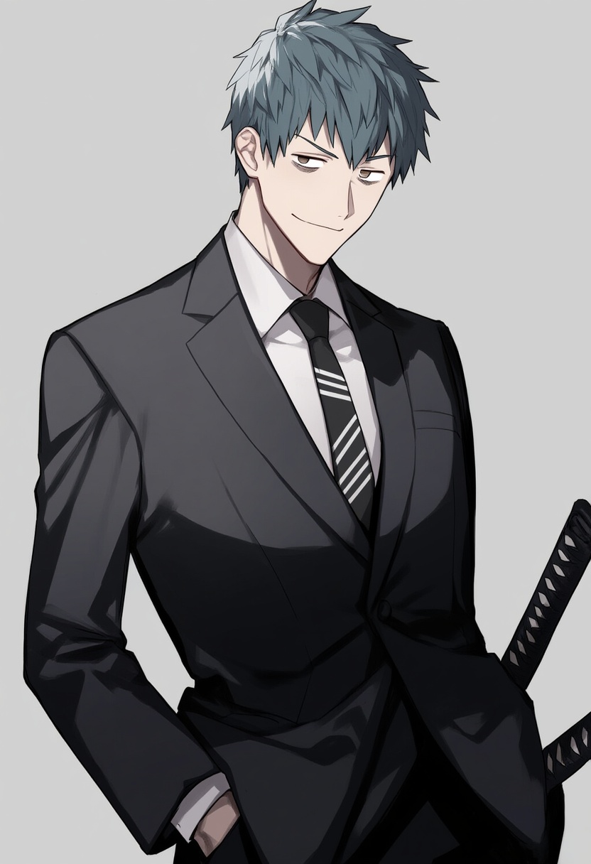 An image depicting saitou hajime (fate)