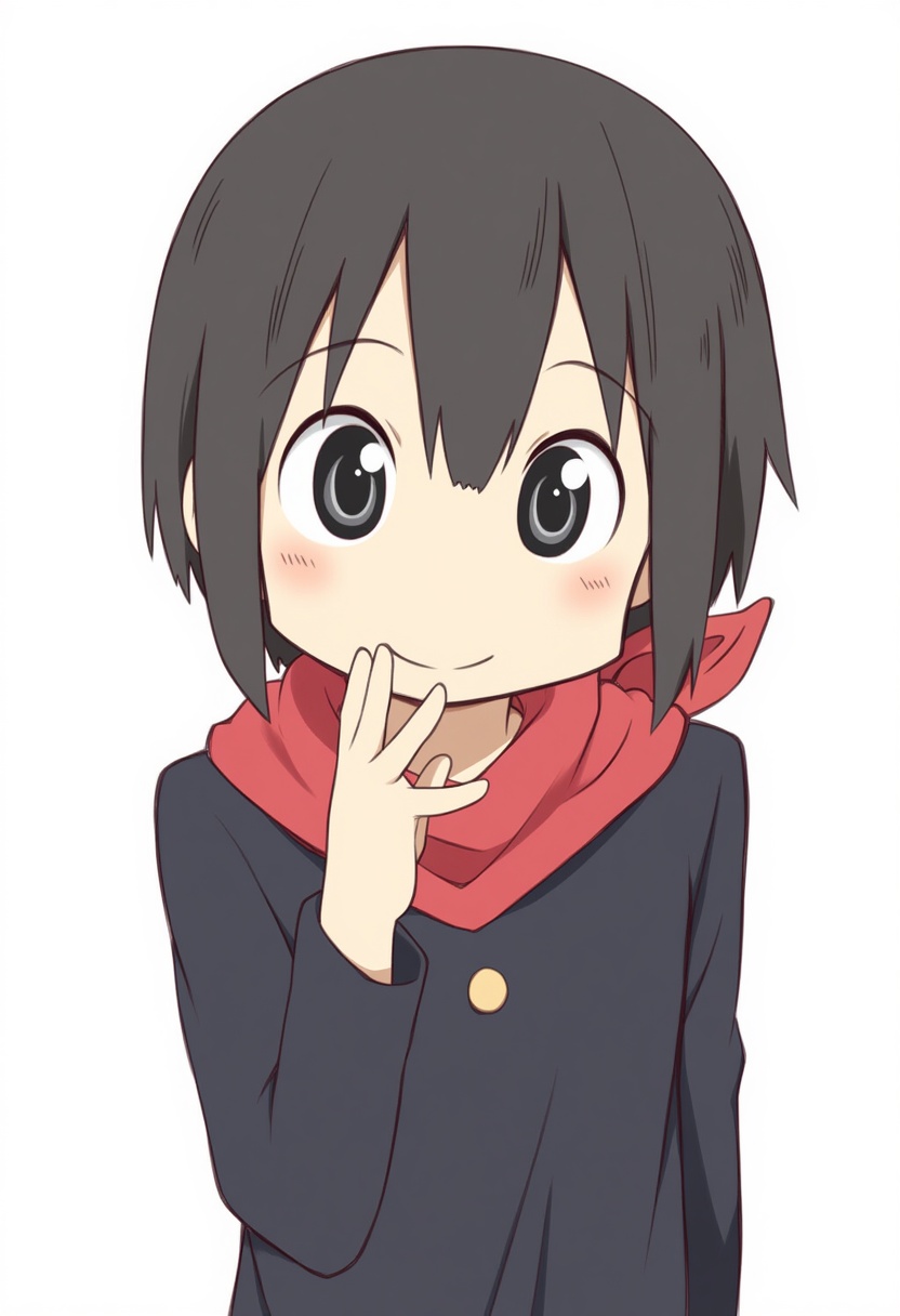 An image depicting sakamoto (nichijou)