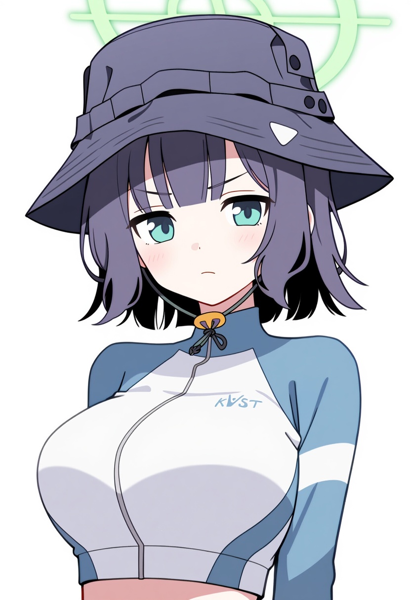 An image depicting saki (swimsuit) (blue archive)