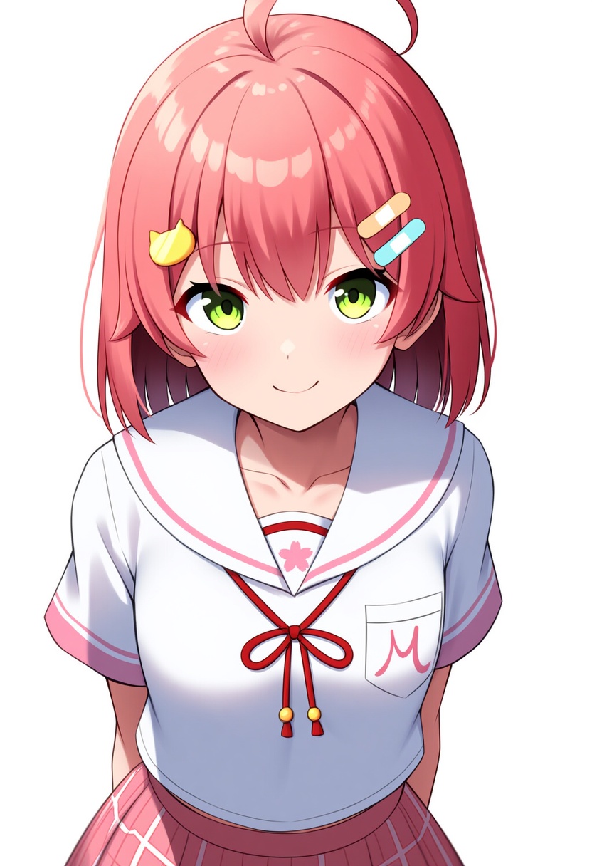 An image depicting sakura miko (school uniform)